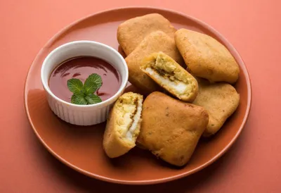 Pure vegetarian dish at Param Food Complex